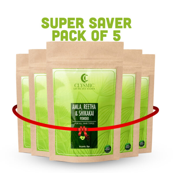 Amla, Reetha & Shikakai Powder Pack of 5 | 250GM